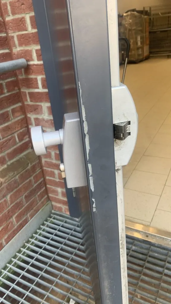 New door hardware fitted at a commercial property in Southampton