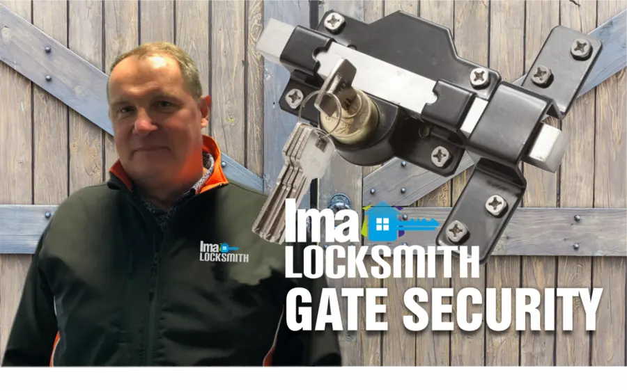 Gate security lock supplied and installed by IMA Locksmith